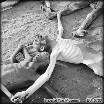The incredible emaciation of bodies not long dead can hardly be believed 