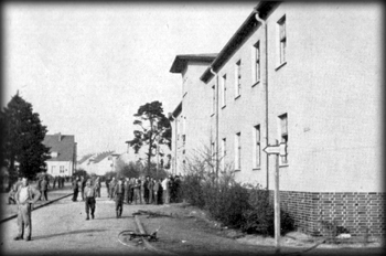 The barracks where the German personnel lived